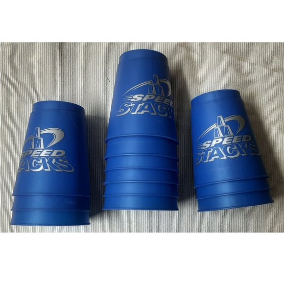 Blue Speed Stacks w/Holding Sleeve - Picture 1 of 3